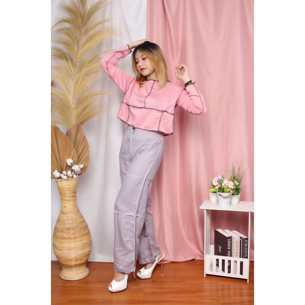 [12.12] RX Fashion - Lezy Kulot Pants / CAVY CROP / MARIE TOP