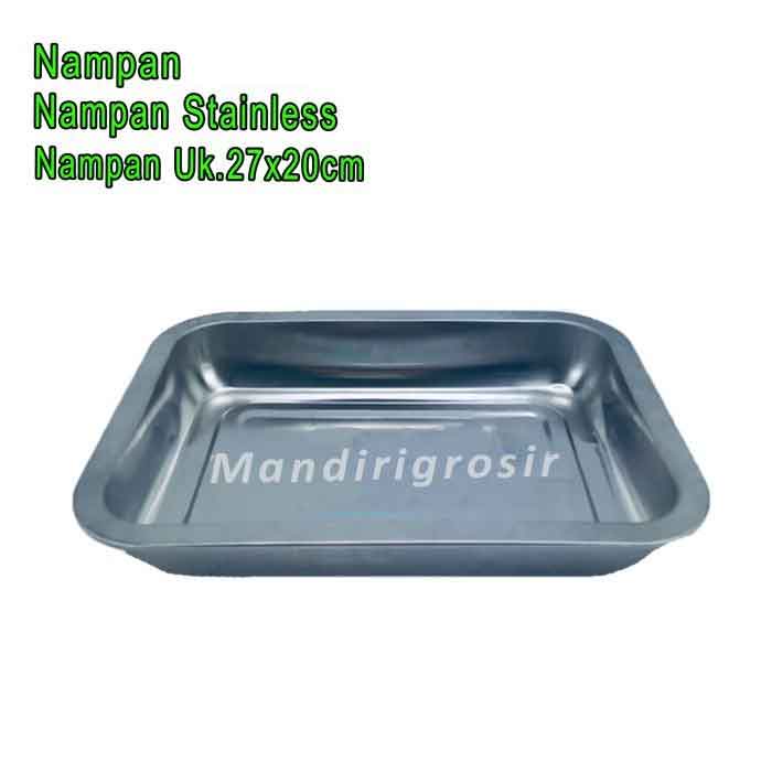 Nampan Stainless * Nampan * Nampan Serbaguna * Uk.27x20cm