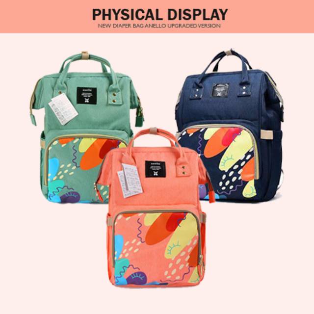 [Brandedbaby] TAS DIAPER BAG VERSI UPGRADED IMPORT ANEKA MOTIF