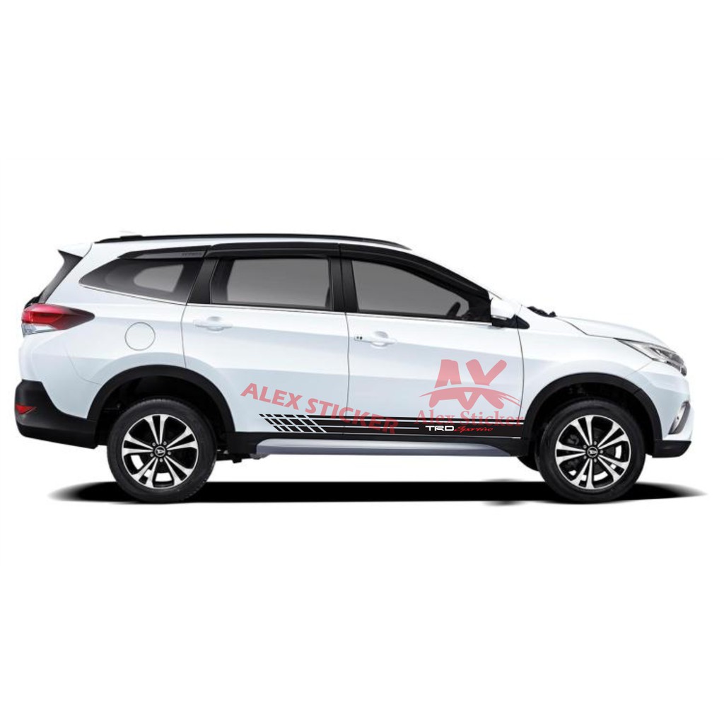 STIKER LIST UNIVERSAL STICKER MOBIL DAIHATSU TERIOS FOTUNER PAJRO STIKER CUTING TRD SPORTIVO