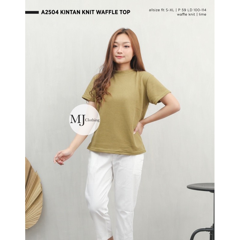 MJCLOTHING — KINTAN KNIT WAFFLE TOP