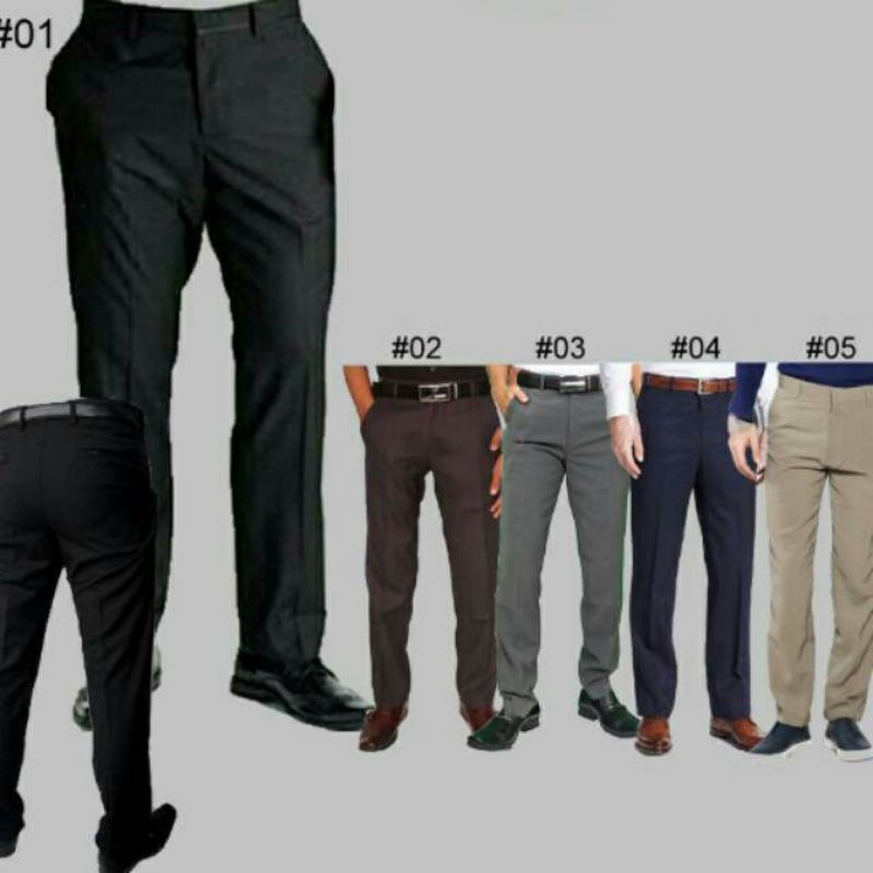 TERLARIS...CELANA FORMAL PRIA SLIMFIT/CELANA KANTOR/CELANA KERJA/CELANA BAHAN DASAR PRIA