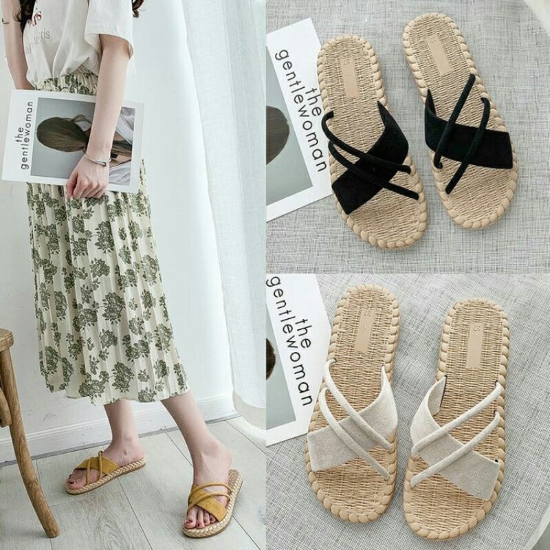 sandal Suede etnik