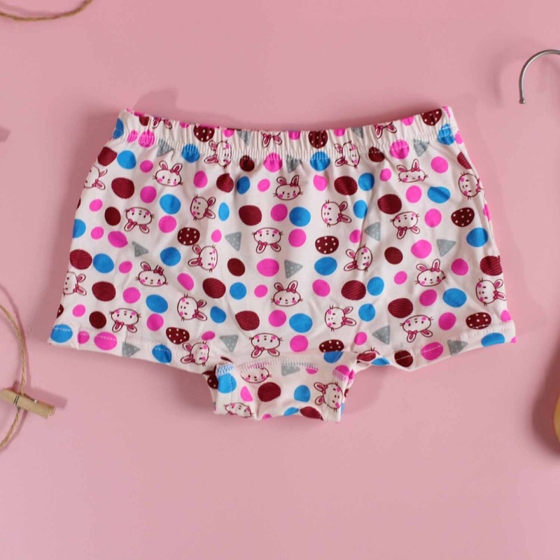 SET Celana Dalam Anak Segiempat Bahan Katun Import Premium isi 4 Free Box Lucu Boxer Anak Perempuan Murah Celana Dalam Anak Perempuan Lucu