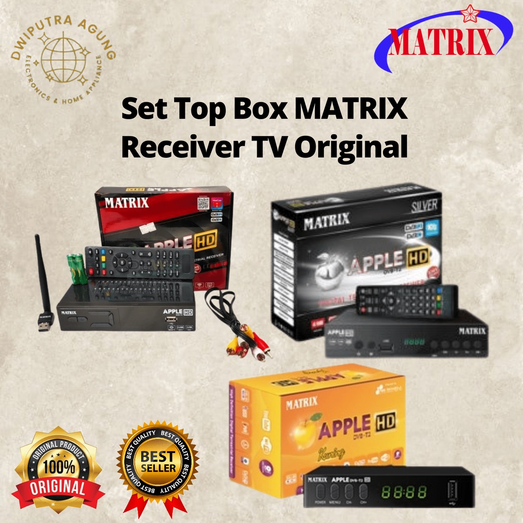 Set Top Box TV Digital DVB T2 Matrix ORIGINAL Receiver TV Digital