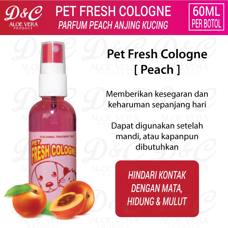 Parfum Cologne Anjing Kucing Pet Fresh Cologne Peach