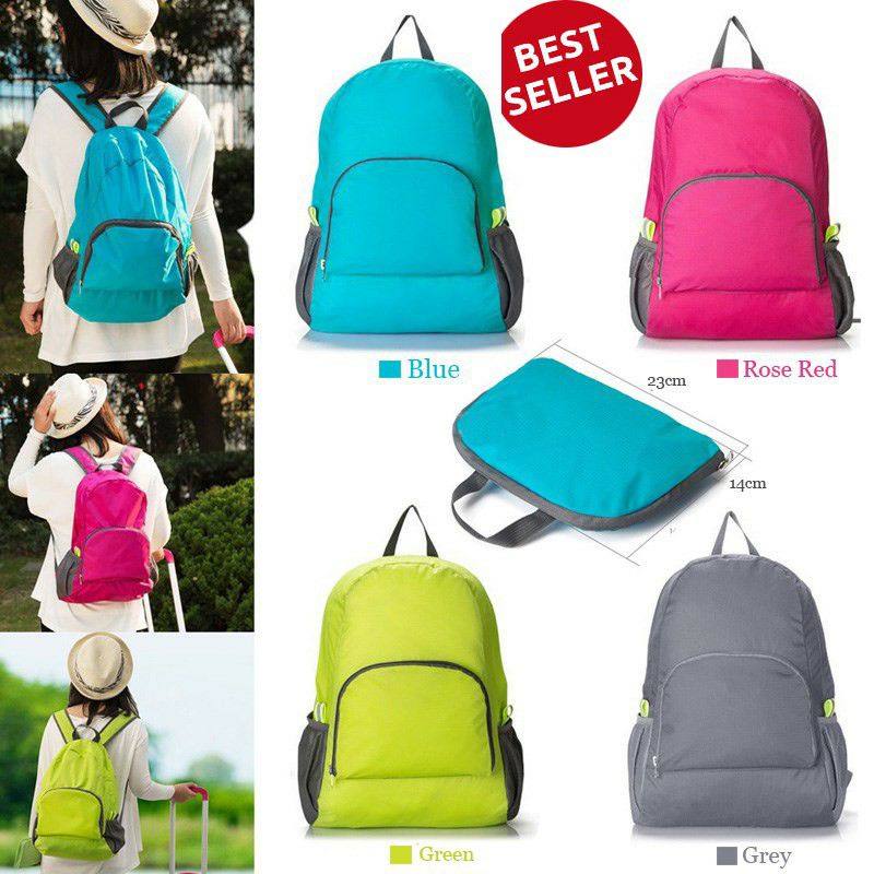 ~ PIYOSHI08 ~ Foldable Backpack / Travel / Tas Punggung Lipat / Ransel lipat Traveling AF96