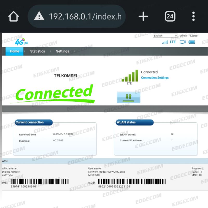 Modem Mifi Wifi MQ531 4G LTE Unlock All Operator GSM