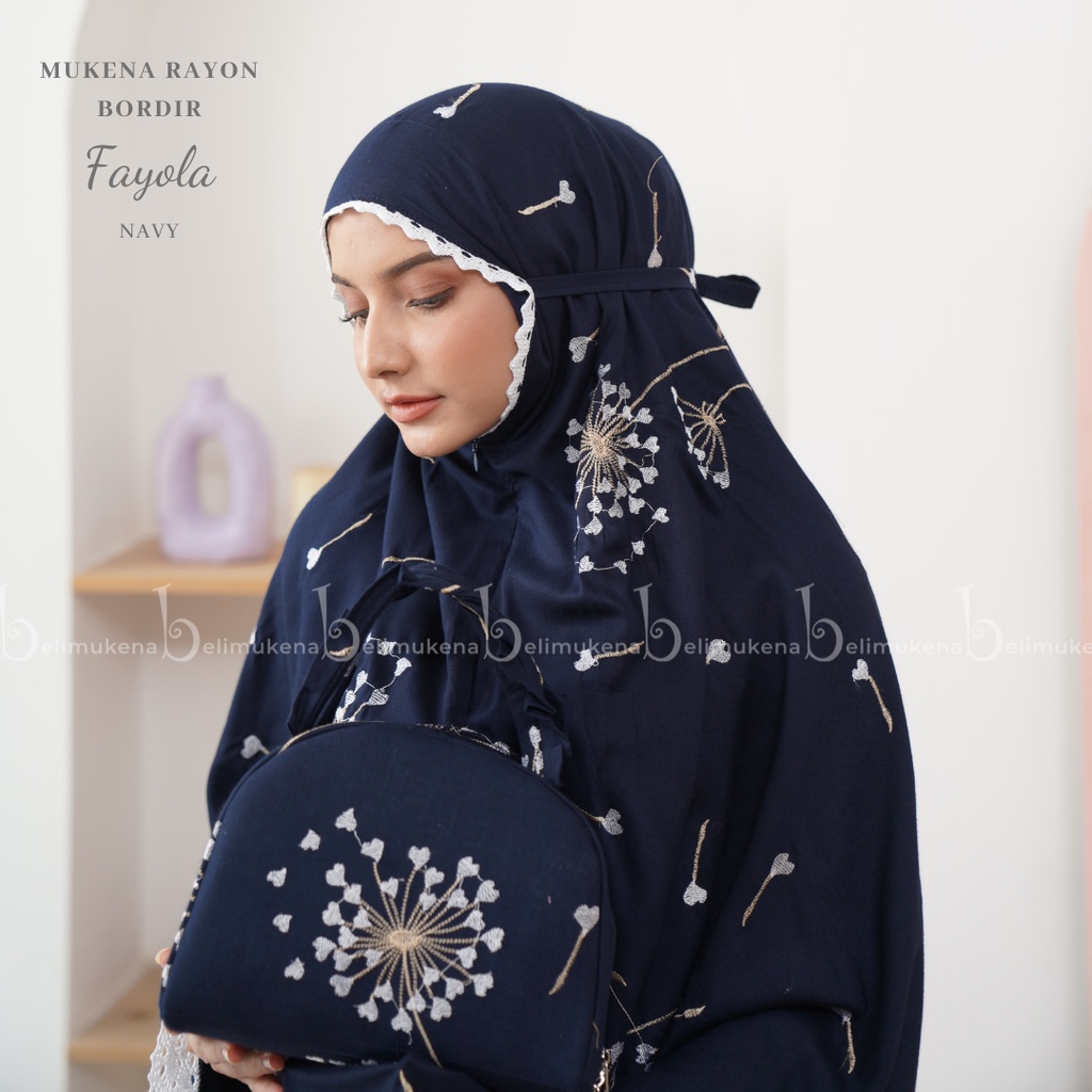 Mukena Dewasa Rayon Bordir 2in1 Fayola