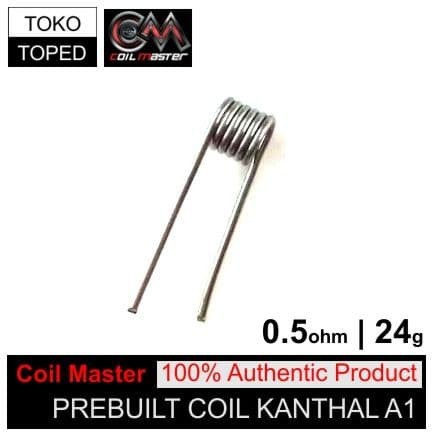 Coil Master Pre-built Kantal A1 0.5 ohm | 24 awg | kantal kawat AN