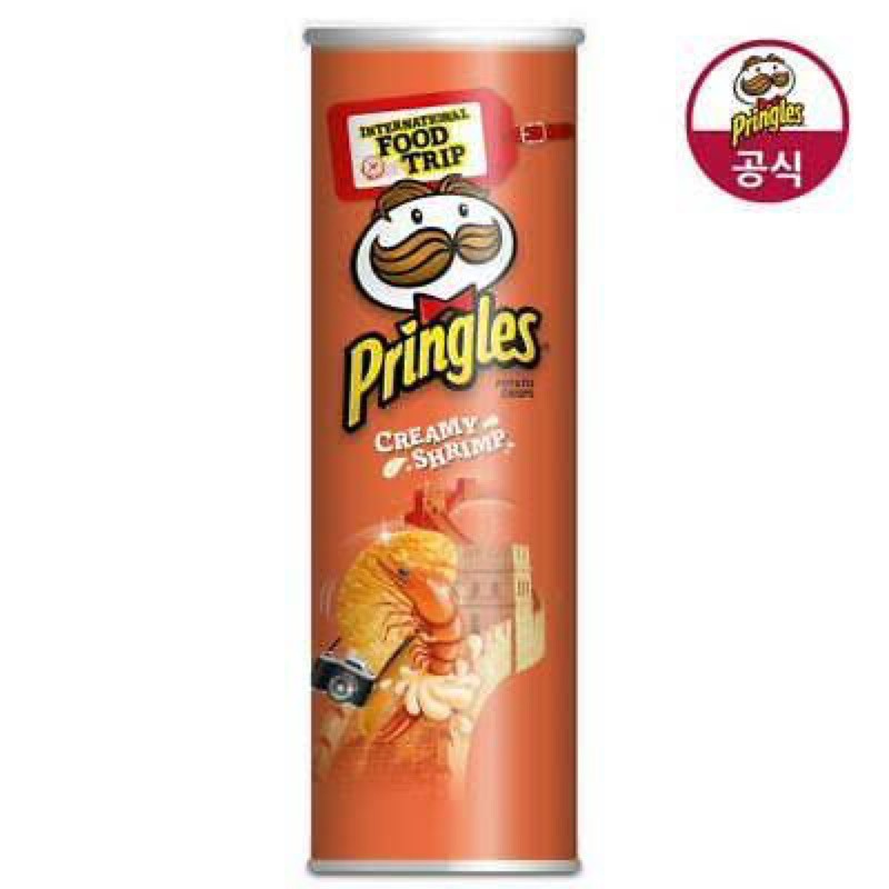 Pringles Korea Creamy Shrimp 110gr Pringles Import Rasa Unik Potato Chip Keripik Kentang Import