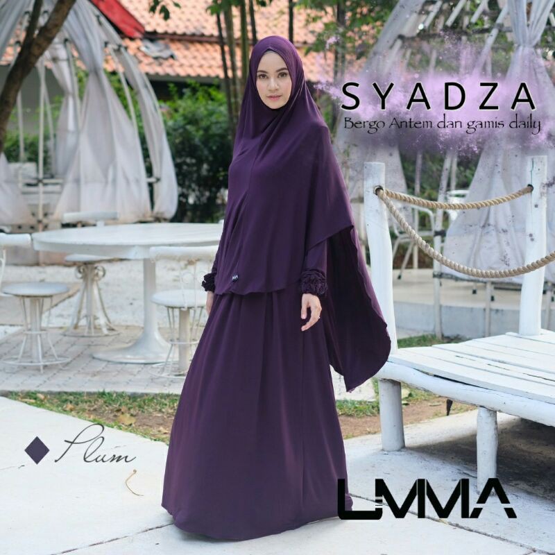 GAMIS SYADZA (GAMIS SYARI) BY UMMA SYARI-Plum