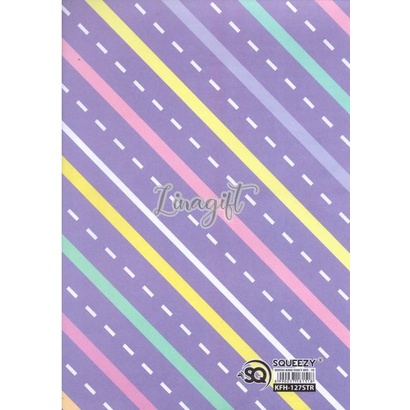 ( 5 Lembar ) KERTAS KADO SQ DOFF - GIFT WRAPPING PAPER STRIPED PURPLE ZIGZAG POLKADOT PASTEL UNGU STAR EUSTHATIC VINTAGE MACCAROON COLOR