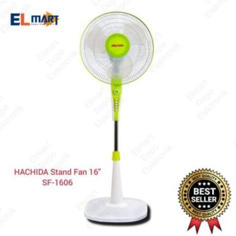KIPAS ANGIN BERDIRI STANDING FAN HACHIDA SF 1606 MURAH AWET KENCANG KUAT 3 KECEPATAN TIDAK BERISIK