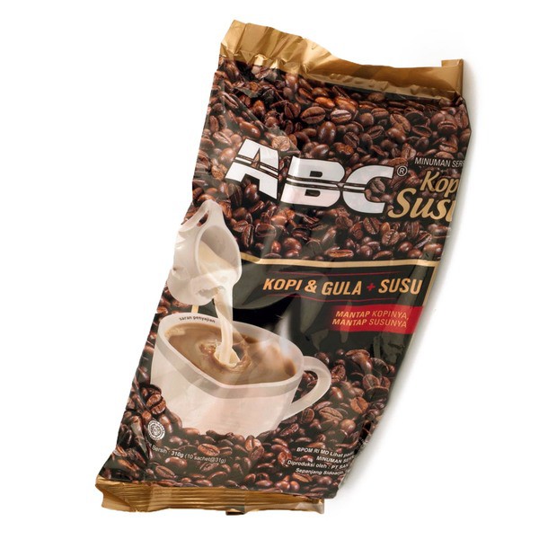 

ABC Kopi Susu 310gr - Kopi Gula Susu Bubuk Instant 10 x 31 gr