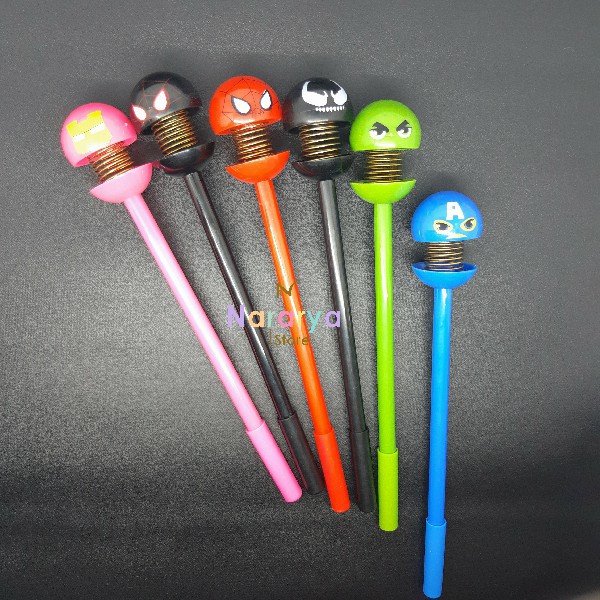 

2x Gel Pen Superhero Per / Gel Pen Karakter / Gel Pen Lucu / Pulpen Lucu / Alat Tulis Sekolah