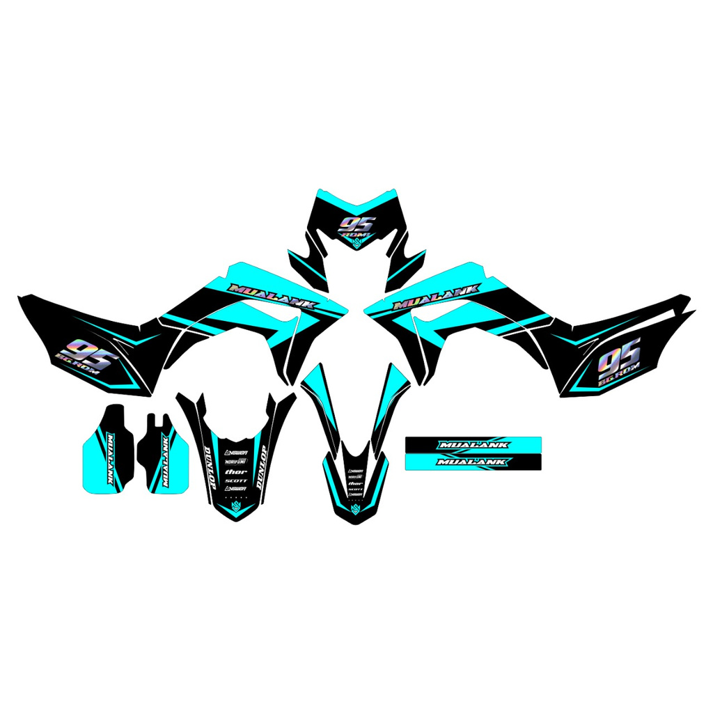 (COD) - Harga Diskon - Decal Stiker CRF 150 Termurah - Free Custom Full Body - Design Terbaru 2021