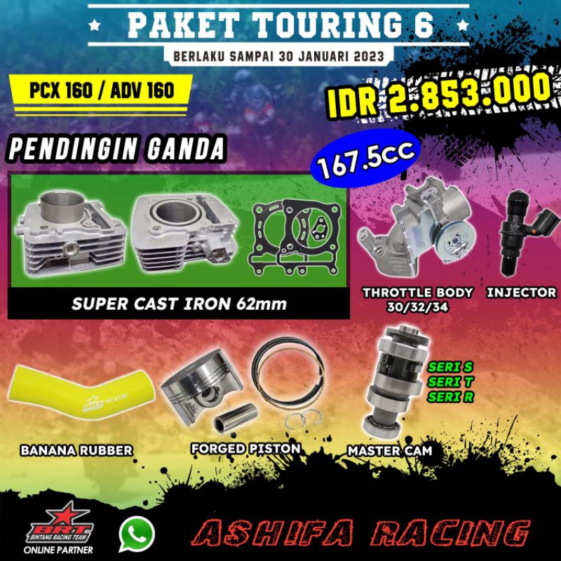 PAKET TOURING 6 BRT PCX 160 & ADV 160