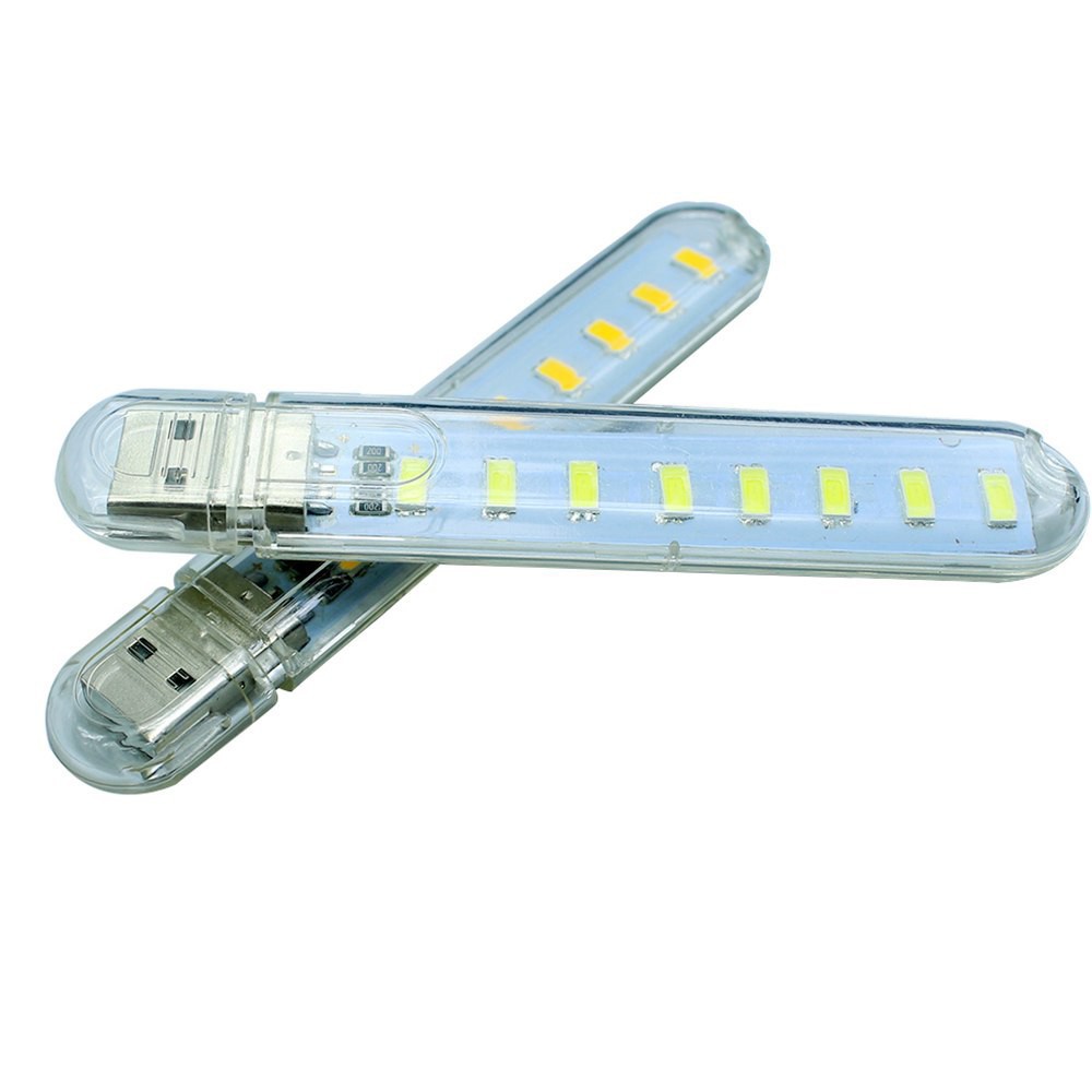 Emergency USB Lamp 8 Led Model Cool White PowerBank SMD 5730 MeeToo White Grab Medan