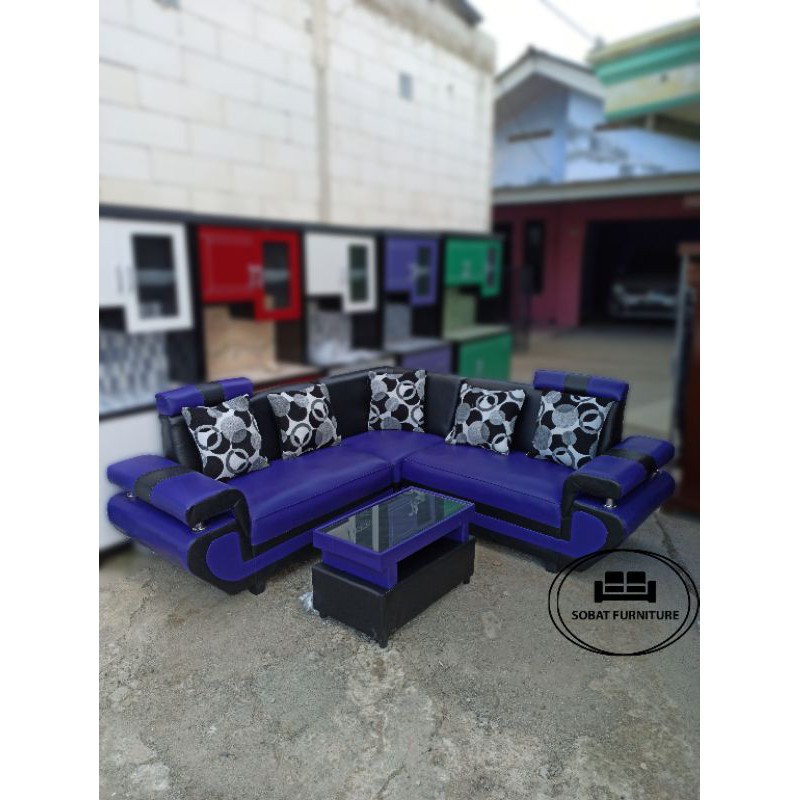 Sofa L Sudut Minimalis Set Oscar