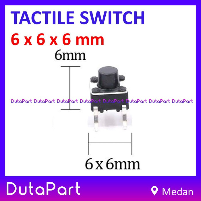 Tactile Switch Push Button 6x6x6 mm 6x6 x 6mm PCB Mount Mini Micro