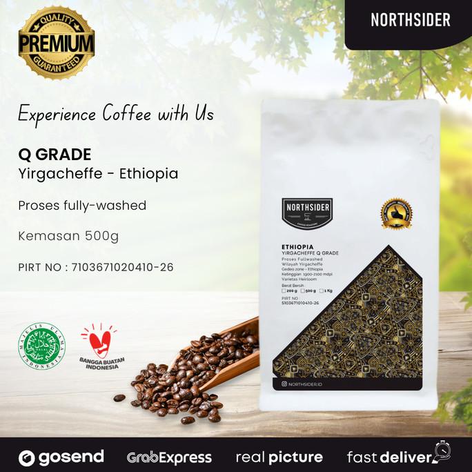 

[ COD ] BIJI KOPI ARABIKA ETHIOPIA YIRGACHEFFE Q GRADE WASH - 500GR NORTHSIDER TERBARU Kode 1052