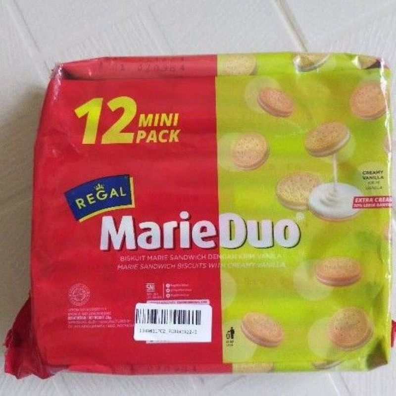 

REGAL MARIE DUO VANILA 20 GR ISI 12 AYES TOSERBA