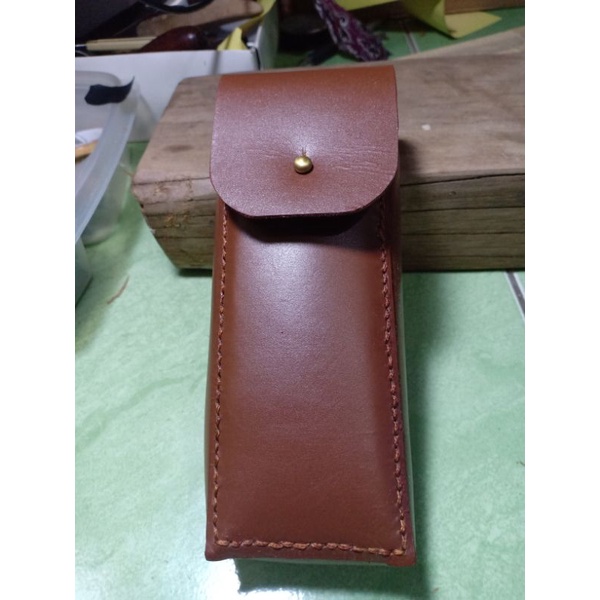 

tempat pensil kulit asli