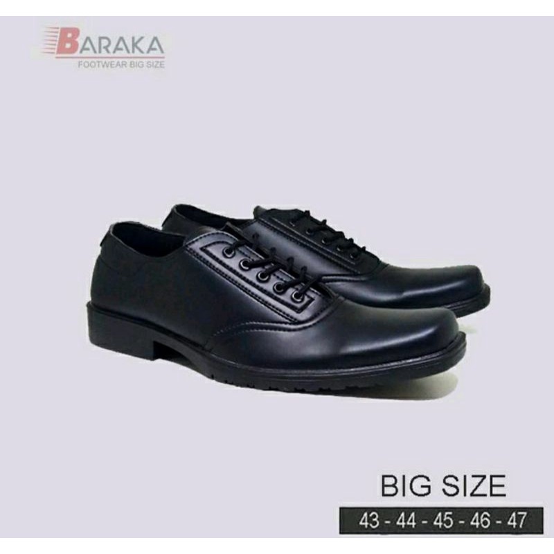 Pantofel Series / Sepatu Big Size Pria 43-44-45-46-47 Oxford Exclusive ukuran JUMBO Kulit Hitam murah, 47