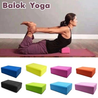 Balok Yoga Brick Block Balok Bantalan Yoga Alat Olahraga Senam Pilates - Random
