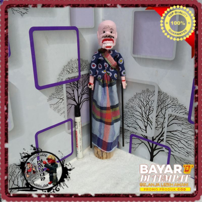 Wayang Golek Wayang Miniatur Buta Botak
