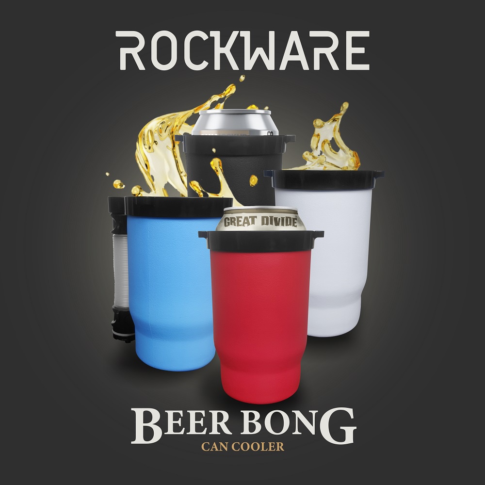 ROCKWARE Beer Pong - Portable Unique Drink Can Cooler For Party Event