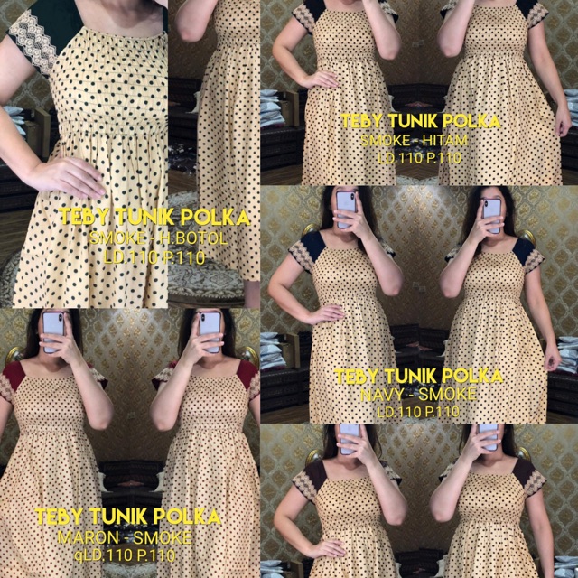 Teby tunik polka