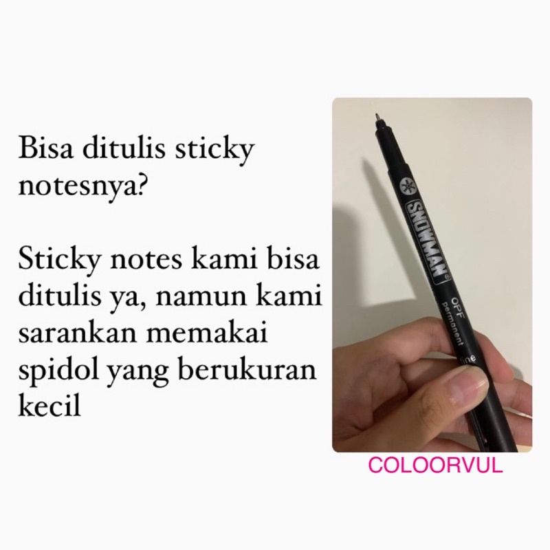 [BISA COD] 2in1 Sticky Notes Transparant / Post It / Index Mark-8
