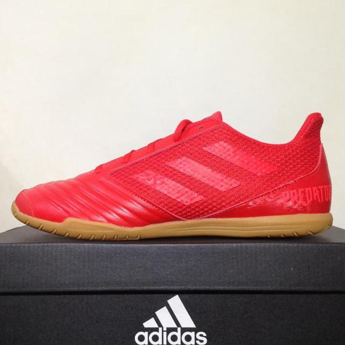 Diskon Sepatu Futsal Adidas Predator 19.4 In Sa Active Red D97976 Original