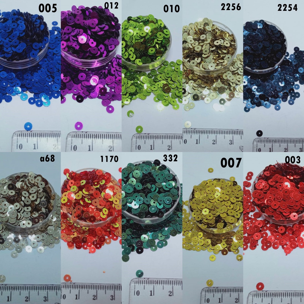 Ecer Payet Sequin Ramboci Piringan Flat 4MM ISI -+45GR *E2 041*