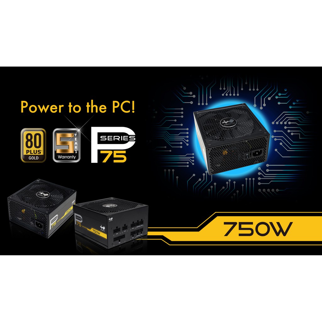 Jual InWin PSU P75 750W 80+ Gold Fully Modular Flat Cables. RESMI 5 TAHUN