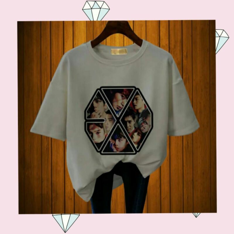 Baju Kaos Logo EXO Face Unofficial