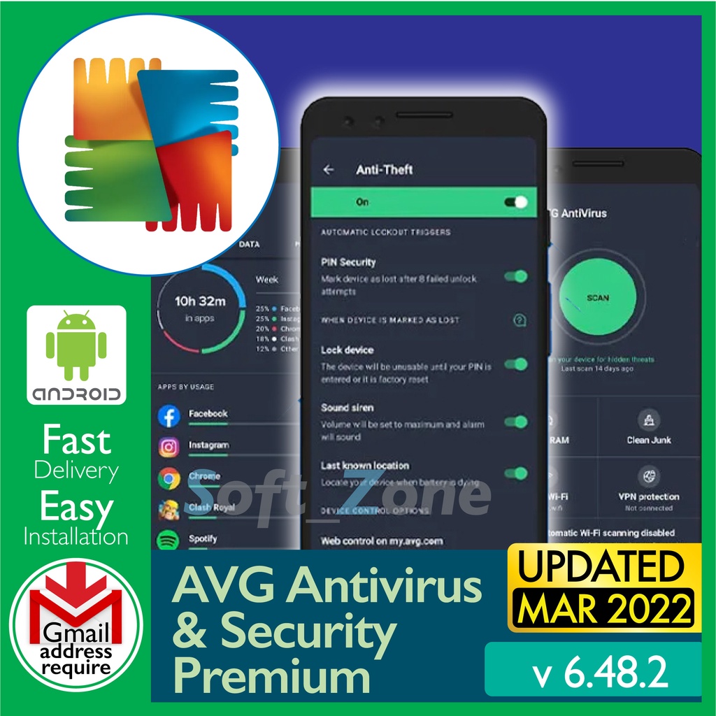 

AVG AntVrs & Scrty Prmm v6.48.2 [SmrtPhn - Andrd] - Dgtl Dwnld