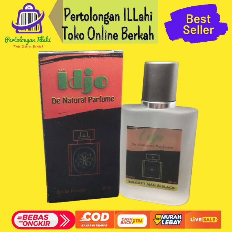 parfum badan wangi aroma bulgari man in black cair botol spray semprot 30ml eau de toulette parfume