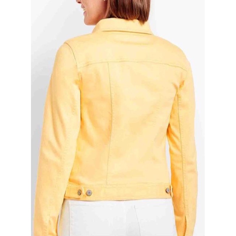 Talbots Denim Jacket Classic Stretch Nyaman