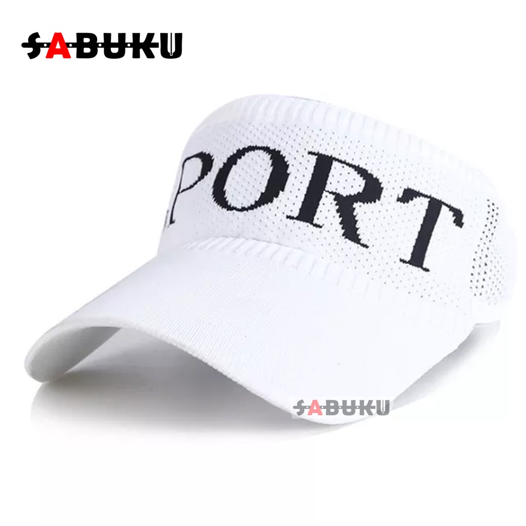 Topi Wanita Knit Visor Sports Baseball Cap Topi Olahraga Rajut Katun Senam Pantai Topi Olahraga Sun Visor Hat Sport -230