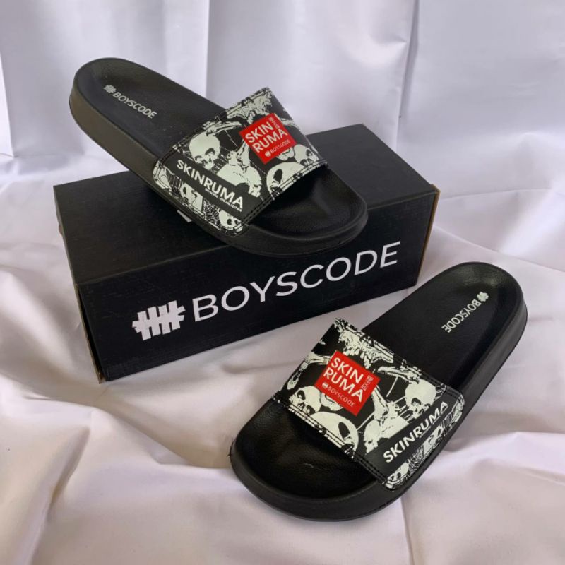 Sendal Pria/wanita Distro Boyscode Type 27 | Sendal Slop pria | Sandal Slipper Pria | Sendal slop ka