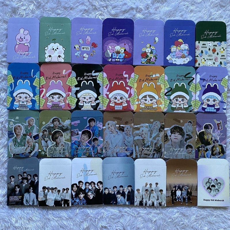 [READY STOCK]AMPLOP THR LEBARAN BT21 BTS SATUAN 1PCS