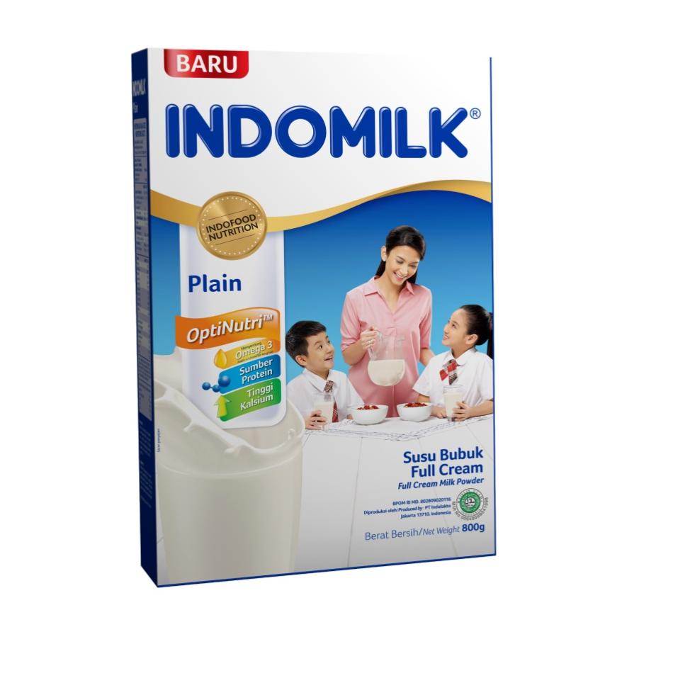 

Indomilk Full Cream Plain Susu Bubuk Box 800 gr 드