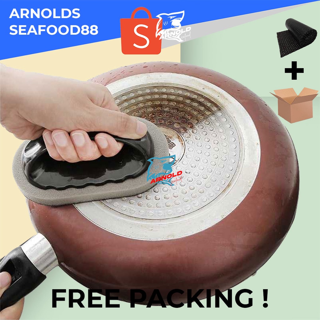 Brush Sikat Pembersih Karat / Sikat Besi Panci Sink-Nano Magic Sponge