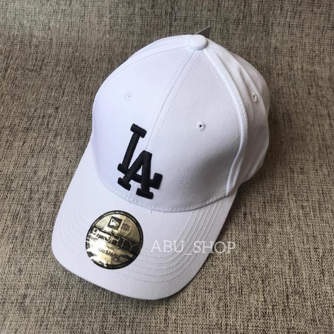 Gaya Topi La Mlb Pria Import Baseball Unisex - Merah Berkualitas