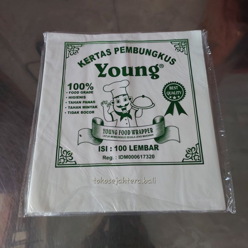 Kertas Pembungkus Makanan / Kertas bungkus Nasi Young