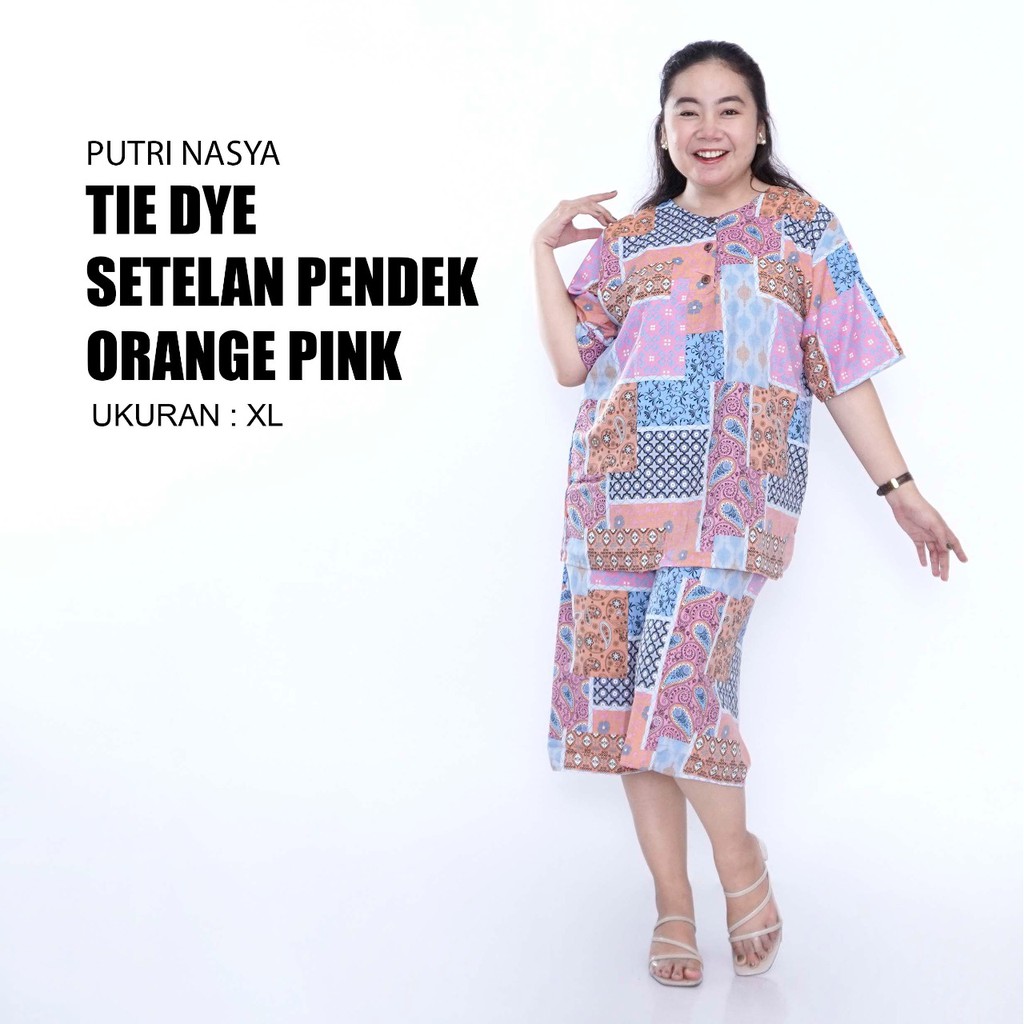 One Set Big Size / Tie Dye / Setelan Big Size / Setelan Jumbo / Tie Die Pendek / Tie Dye Big Size