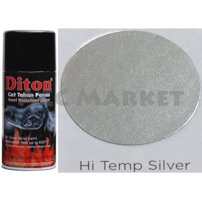 Pilox Diton 150cc Pilok Pylox High Temp Anti Panas Perak Silver